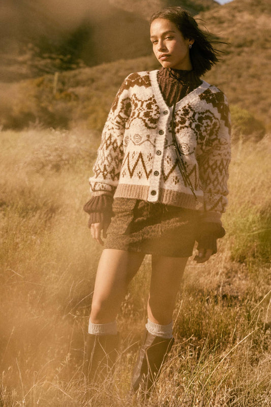 Jungle Girl Leopard Twill Cargo Mini Skirt