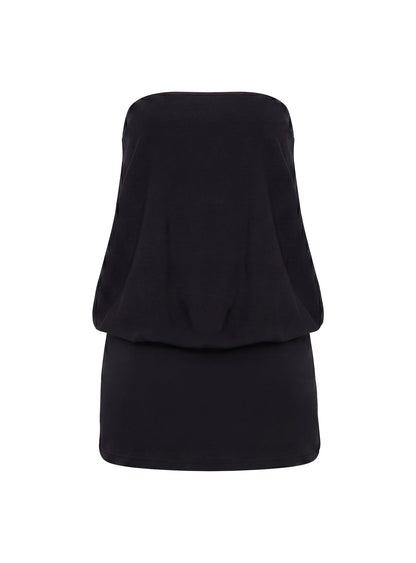 Calina Strapless Romper Black