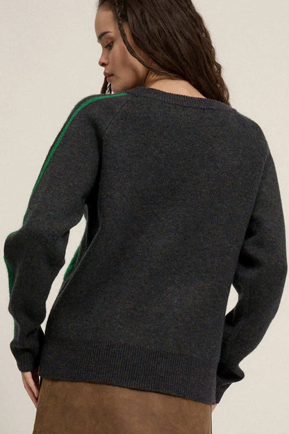 LA Girly Graphic Knit Sweater
