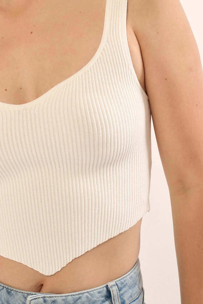 Shaper Fit Sweetheart Rib-Knit Tank Top