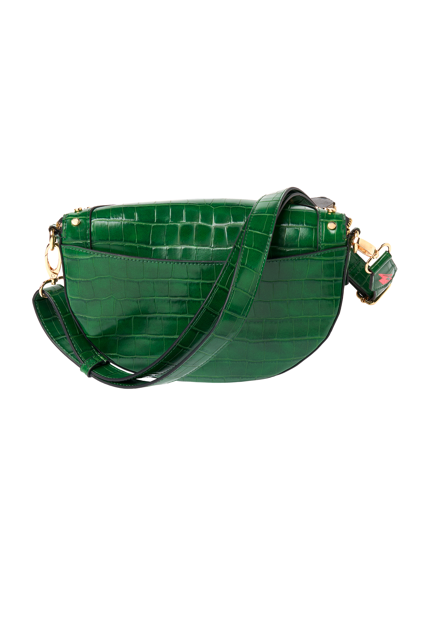 Green Embossed Croc Bum Bag