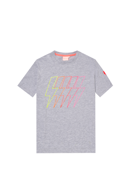 Grey Marl Multi Neon Bolt Classic T-Shirt