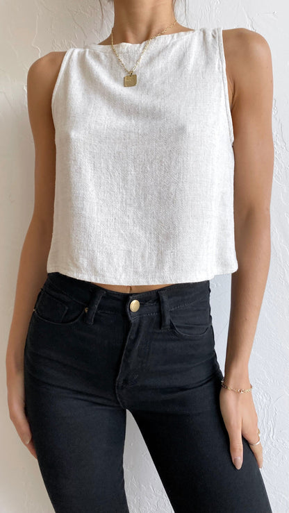 Persephone Crop Top - Natural