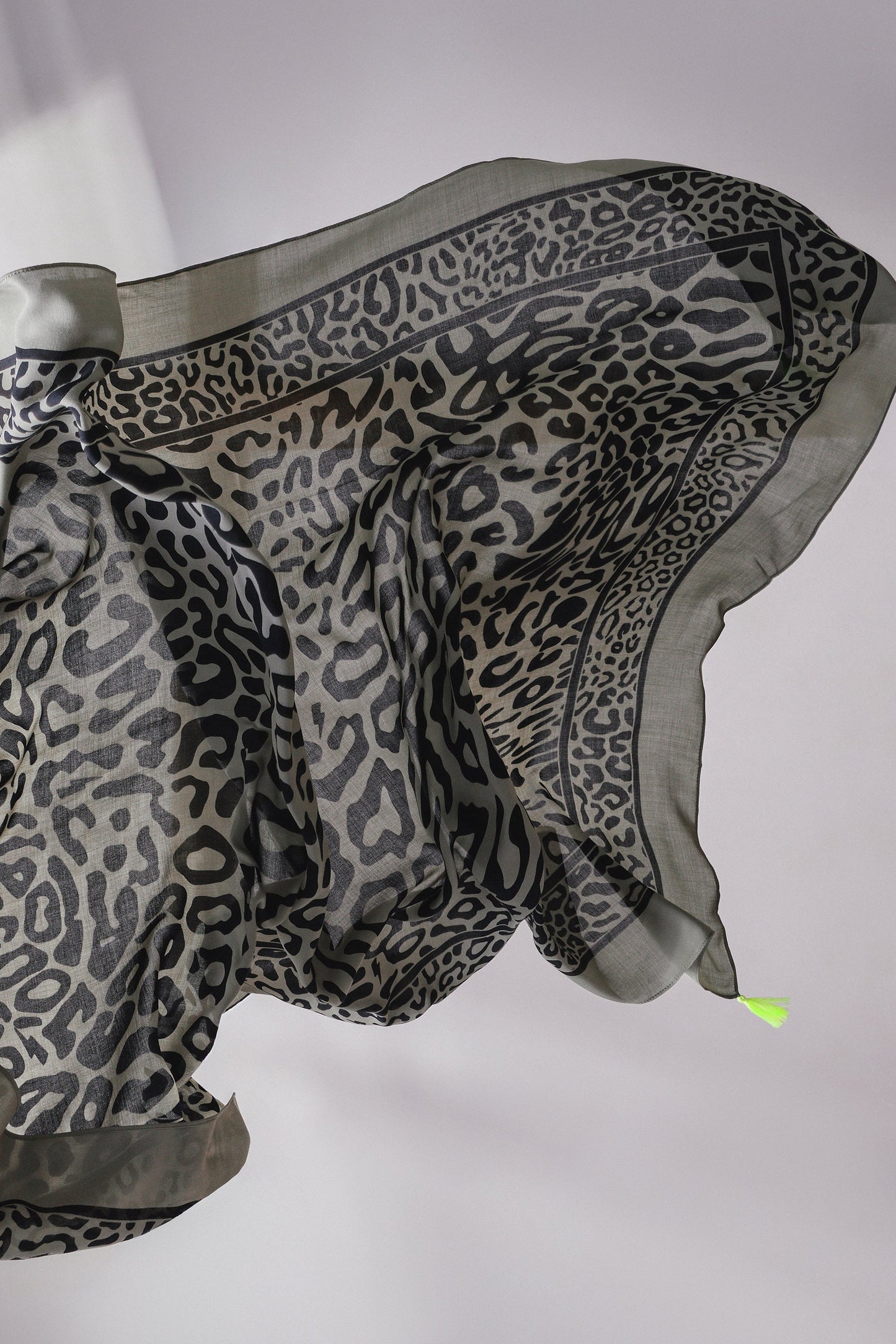 Scamp & Dude x Jodie Kidd Khaki Leopard Charity Super Scarf