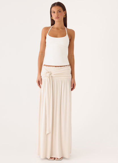 Kelli Hardware Maxi Skirt - Cream