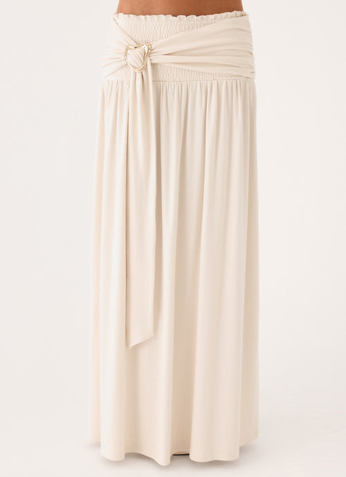 Kelli Hardware Maxi Skirt - Cream