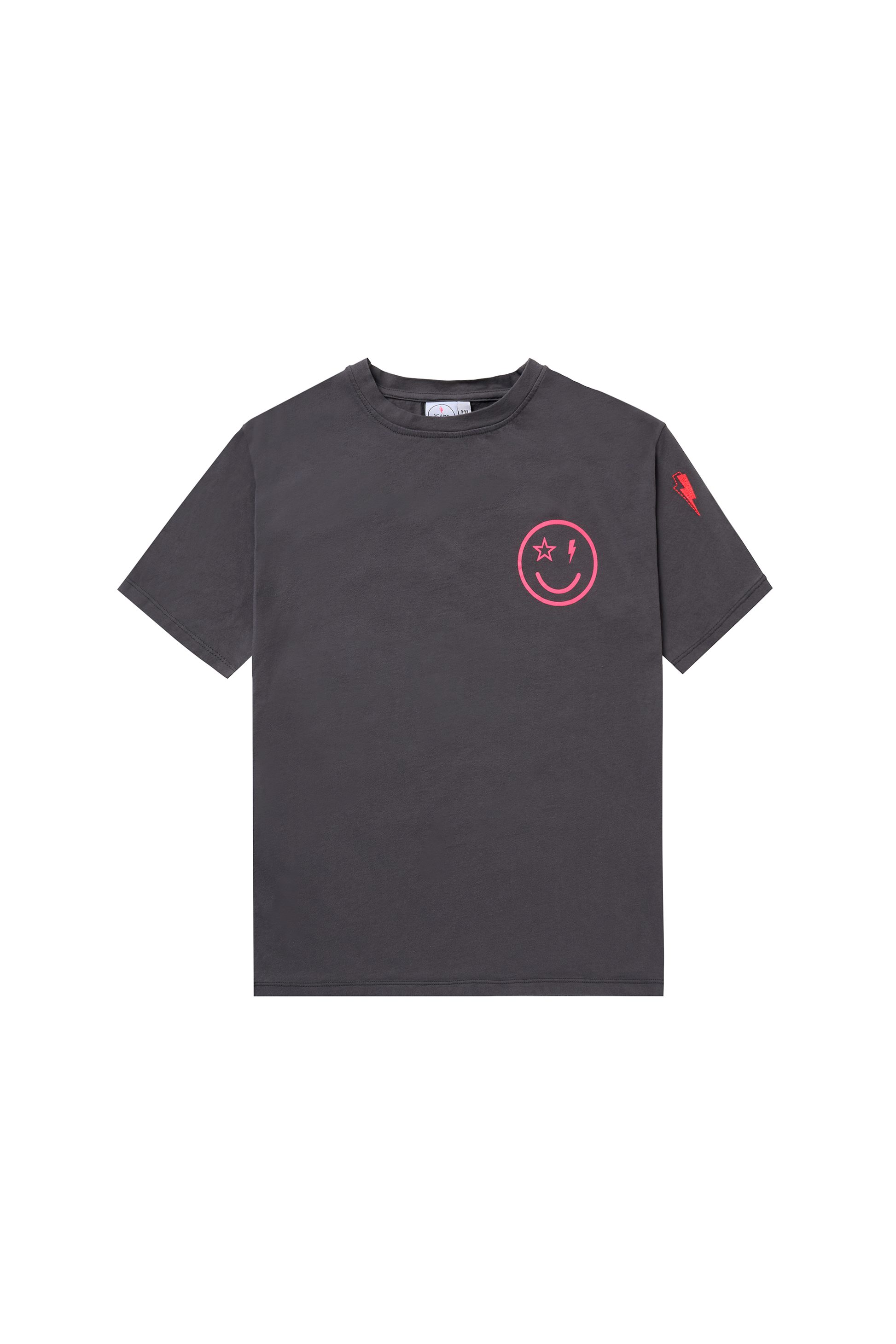 Kids Grey with Neon Pink Slogan T-Shirt