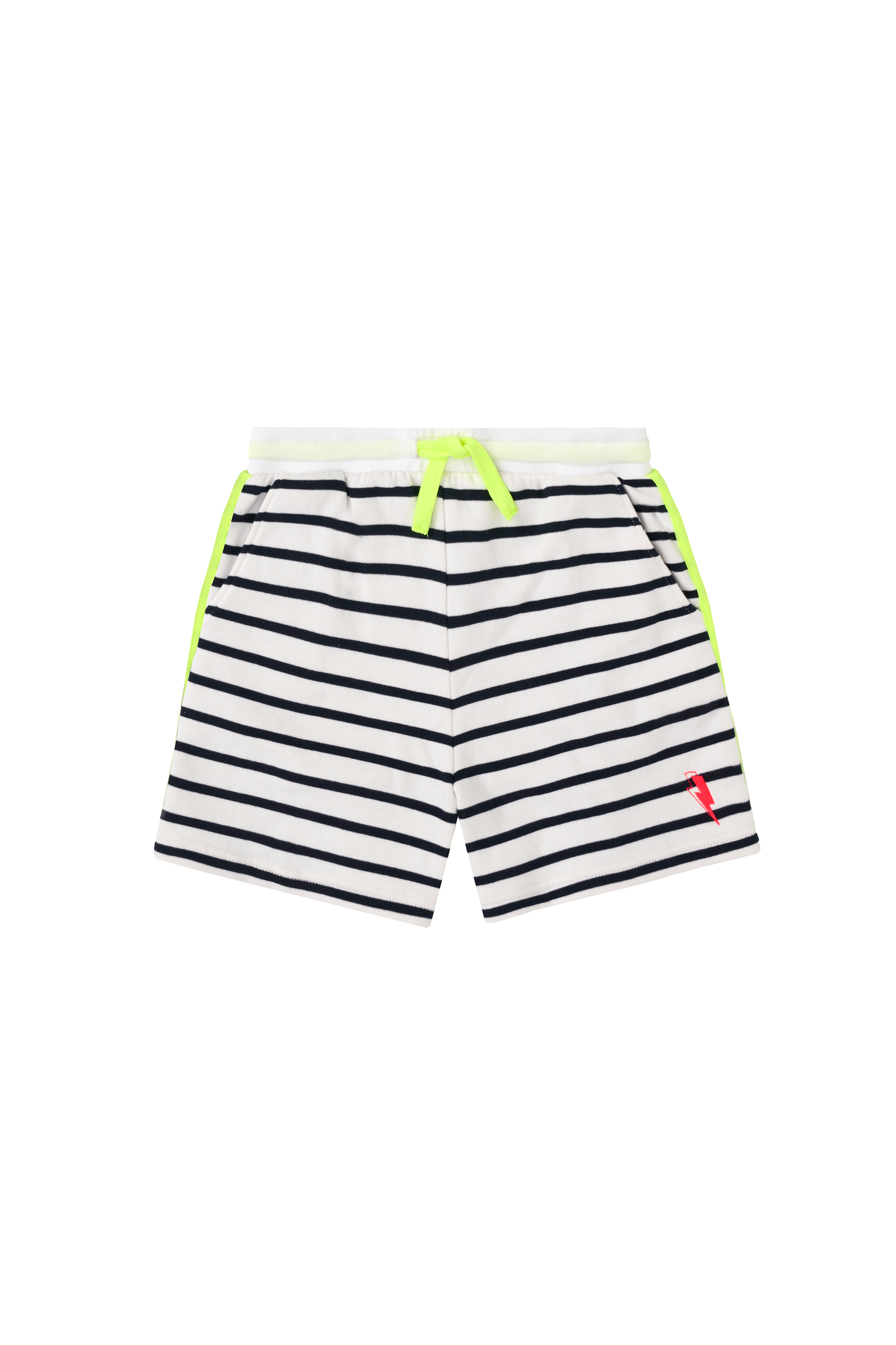 Kids Navy Stripe Colourblock Shorts
