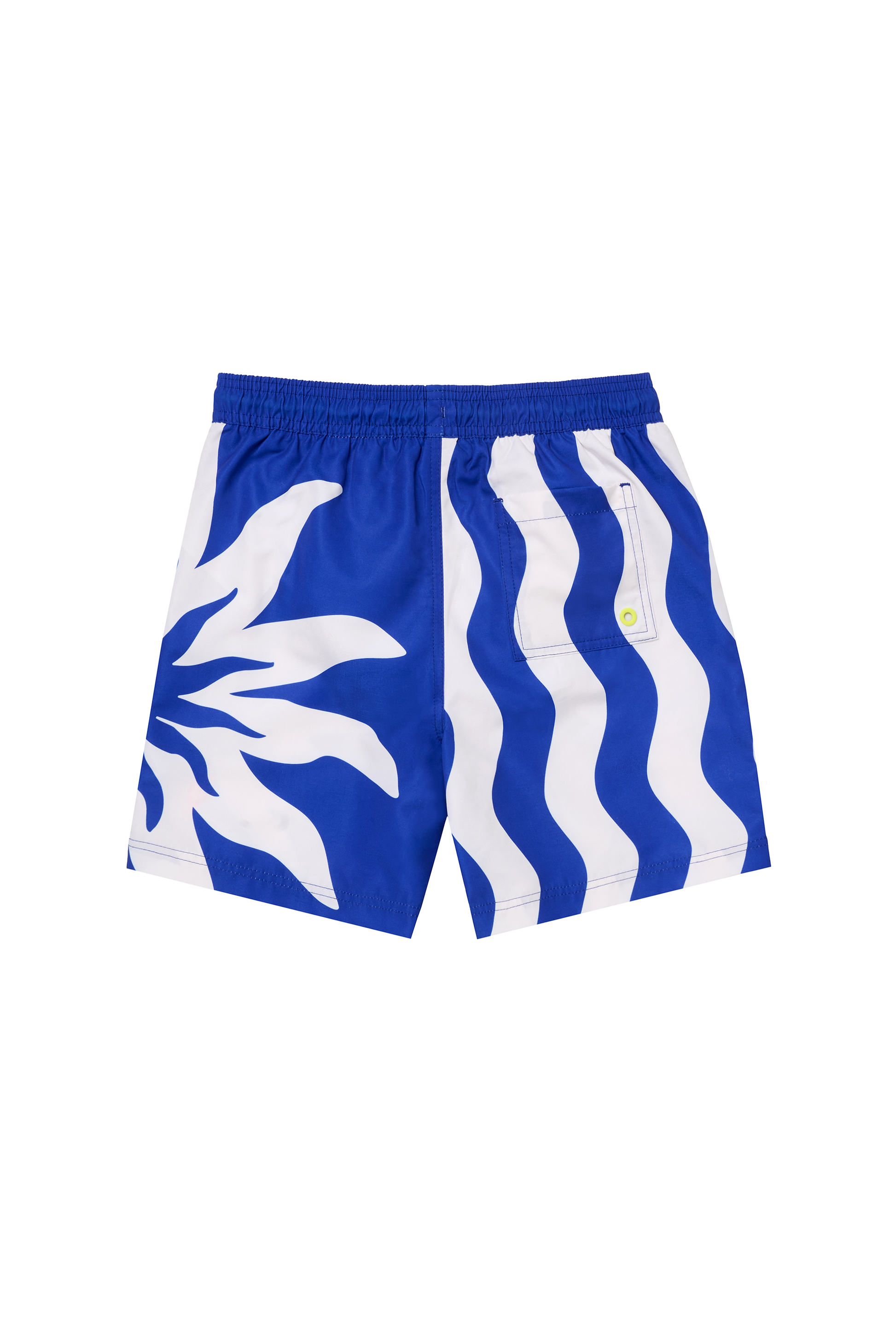 Kids Blue Sunstar and Stripe Swim Shorts