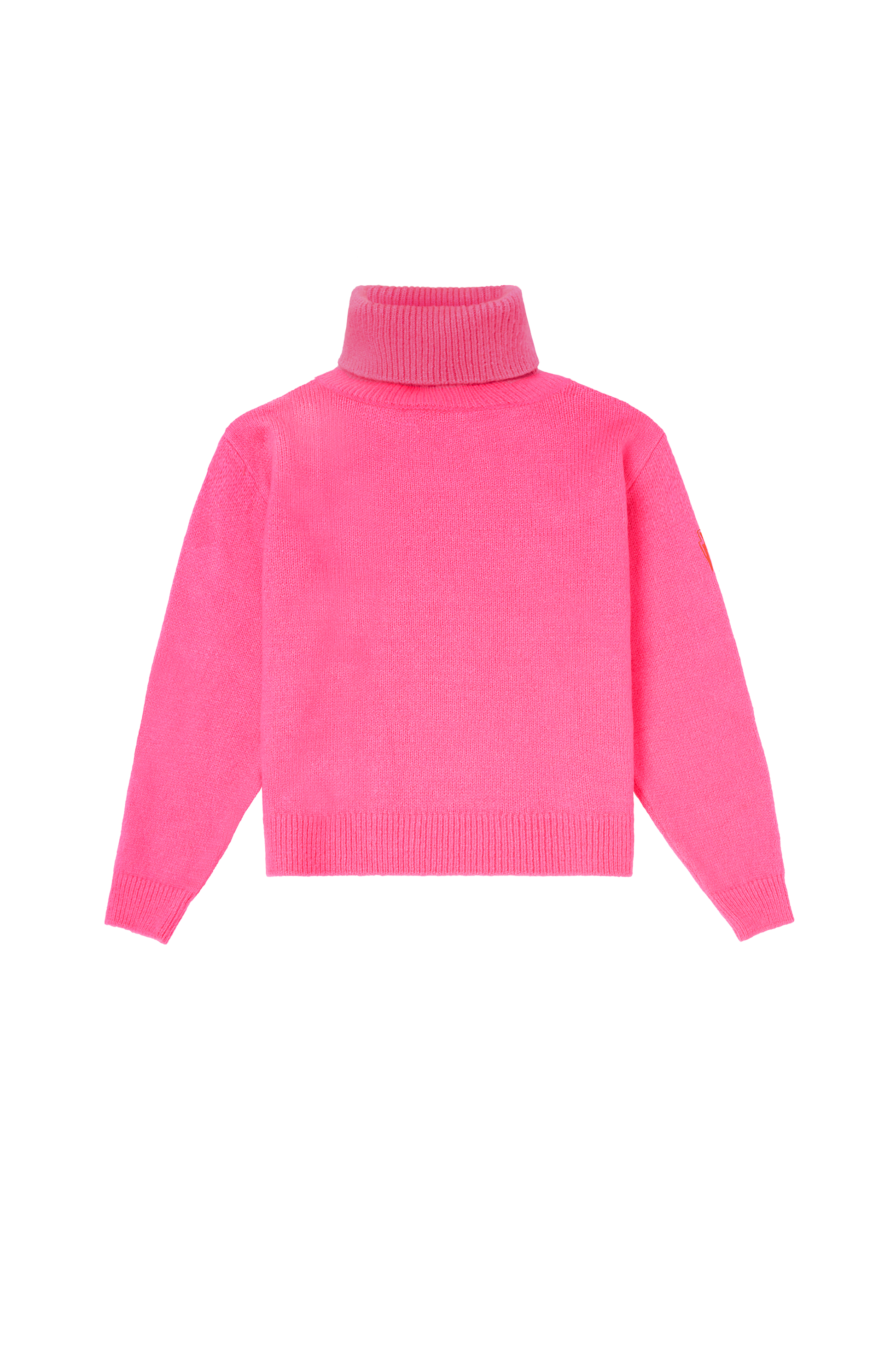 Pink Turtleneck Knitted Jumper