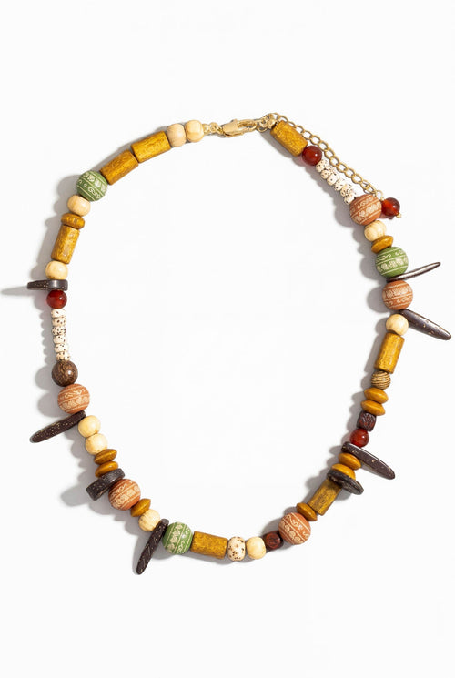 Ojai Multicolor Boho Beaded Necklace