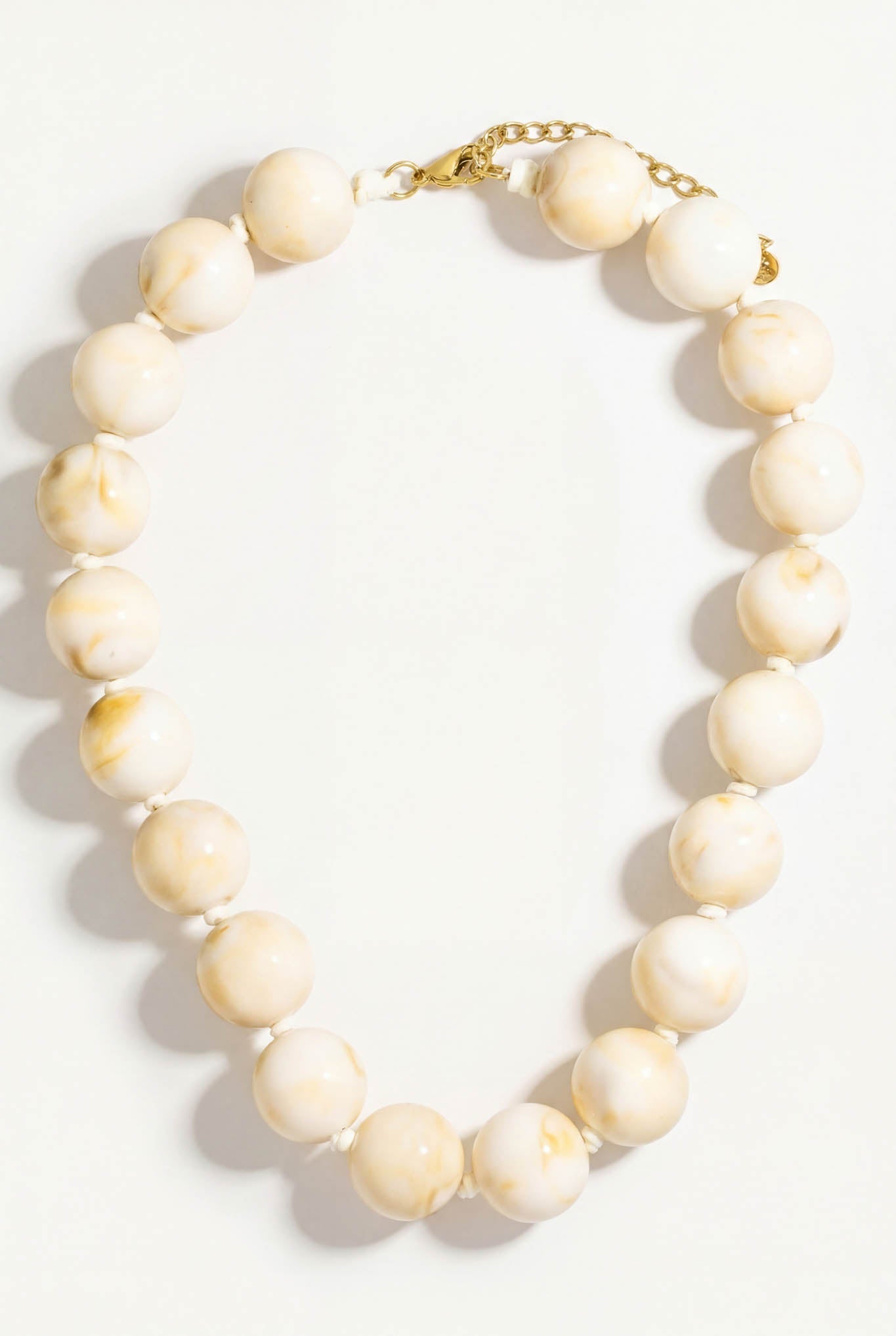 Rexford Marble Resin Large Bead Necklace