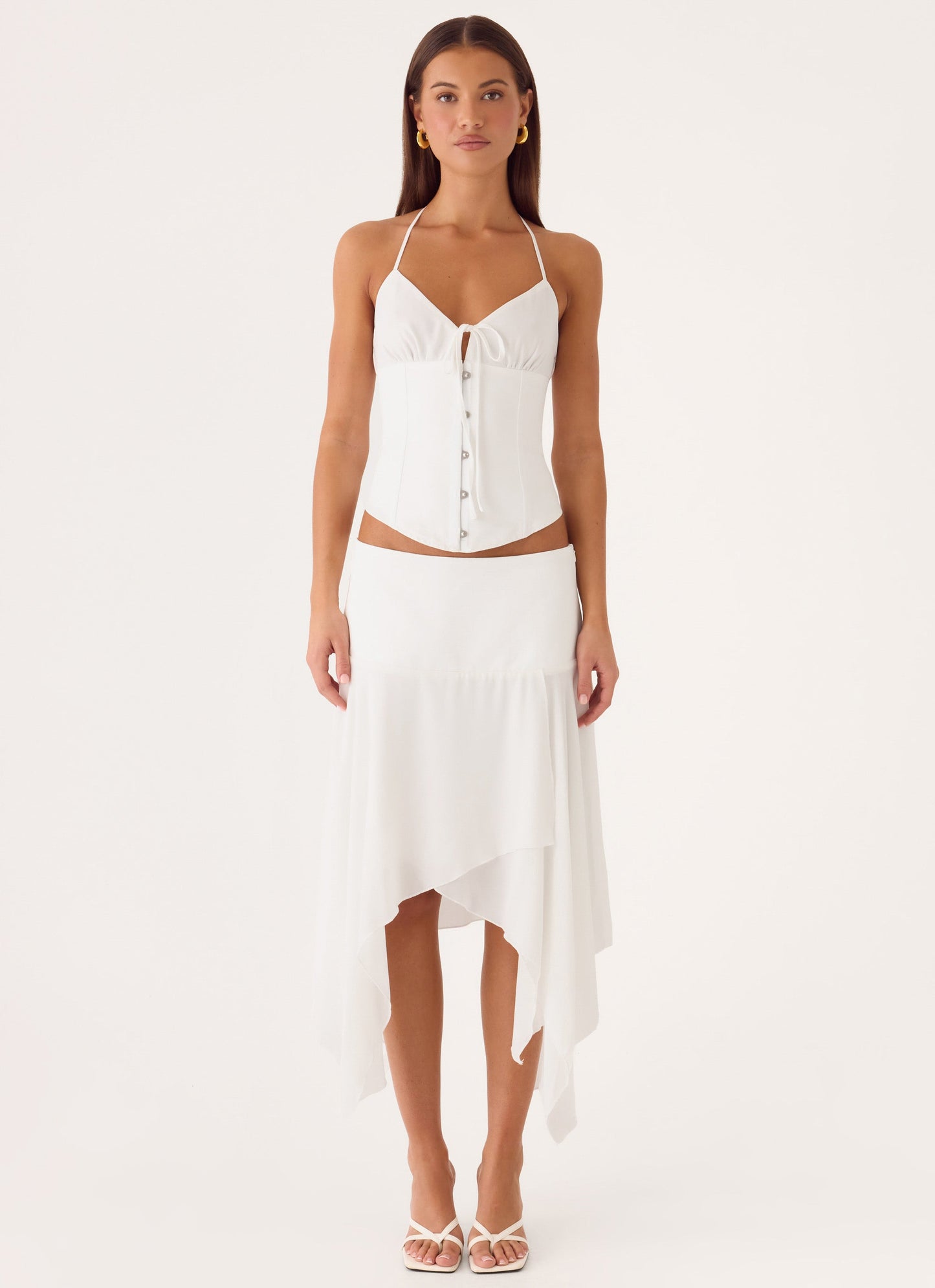 Madi Midi Skirt - White