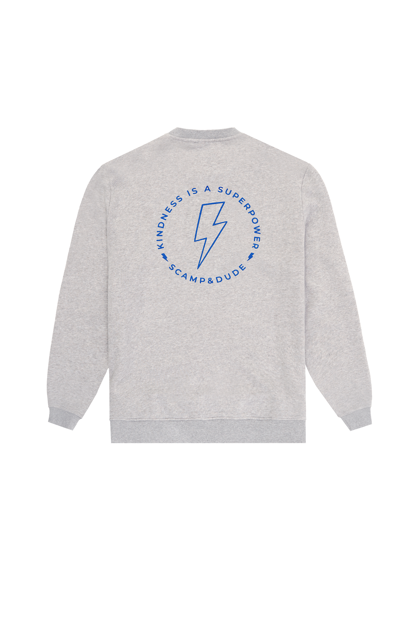 Men's Grey Marl Graphic Bolt Placement Sweatshirt