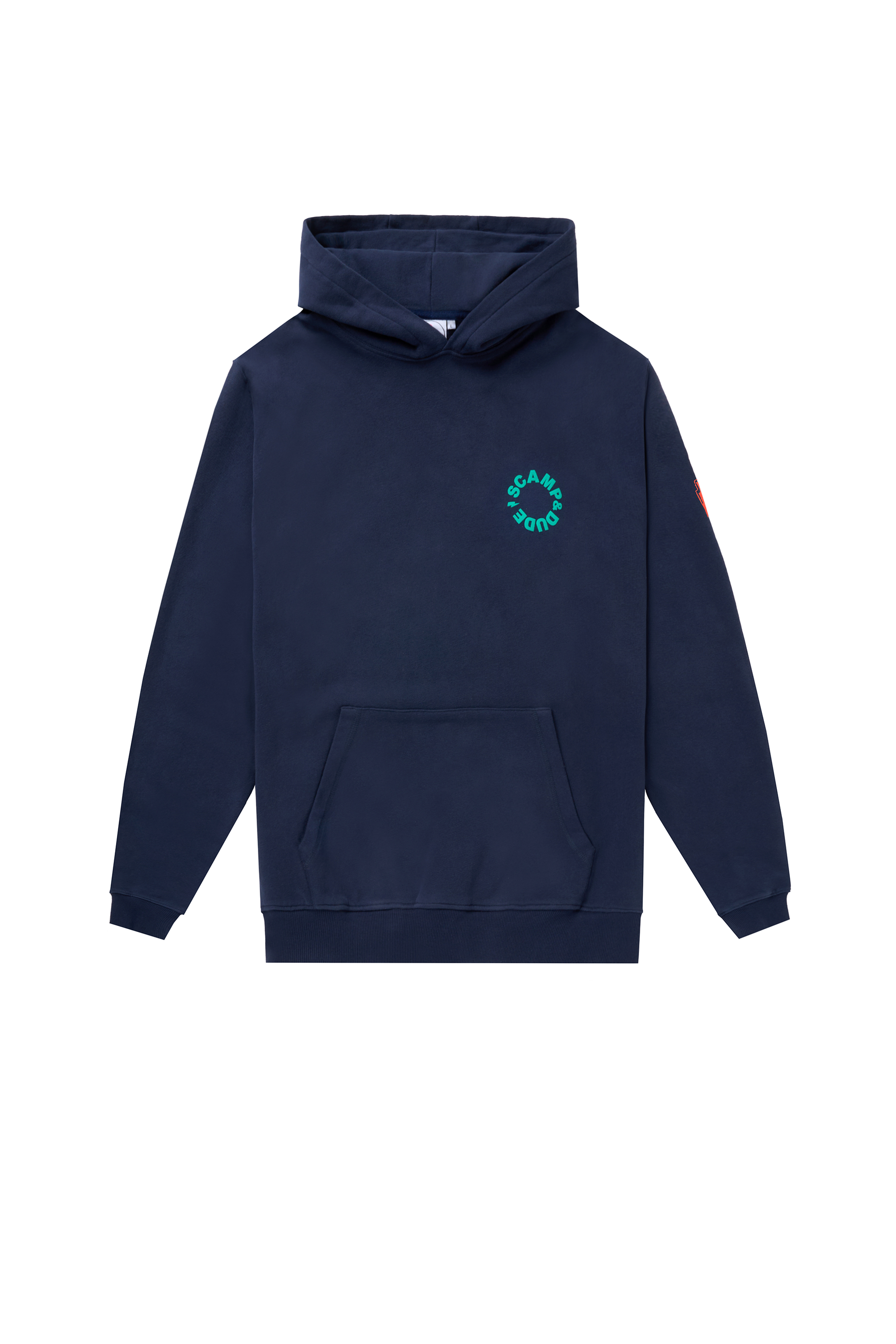 Men's Navy with Green Graphic Hoodie