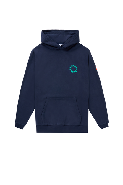 Men's Navy with Green Graphic Hoodie