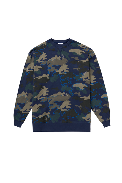 Men's Navy Camo Sweatshirt