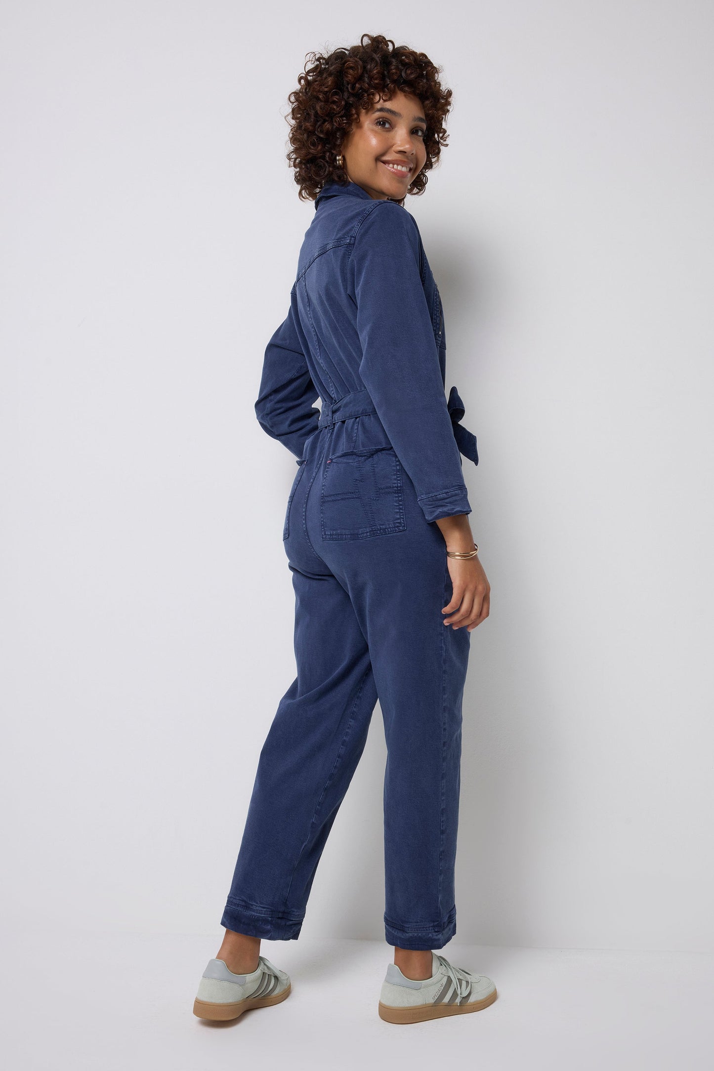 Ink Blue Utility Jumpsuit with TENCEL™ Lyocell