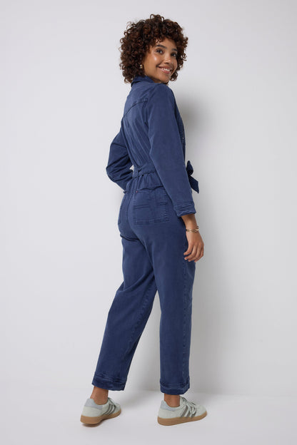 Ink Blue Utility Jumpsuit with TENCEL™ Lyocell