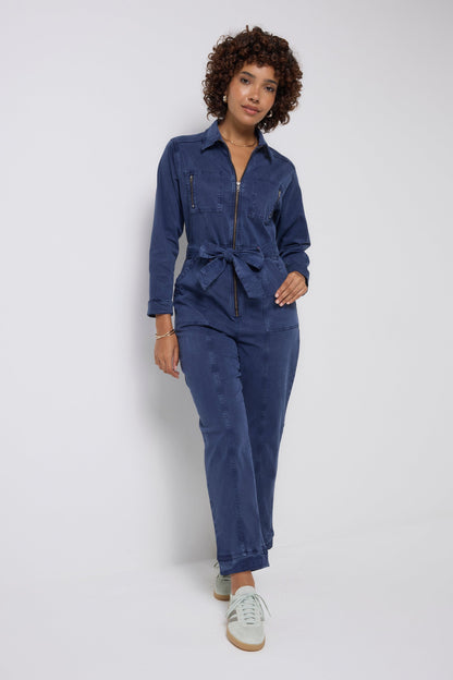 Ink Blue Utility Jumpsuit with TENCEL™ Lyocell