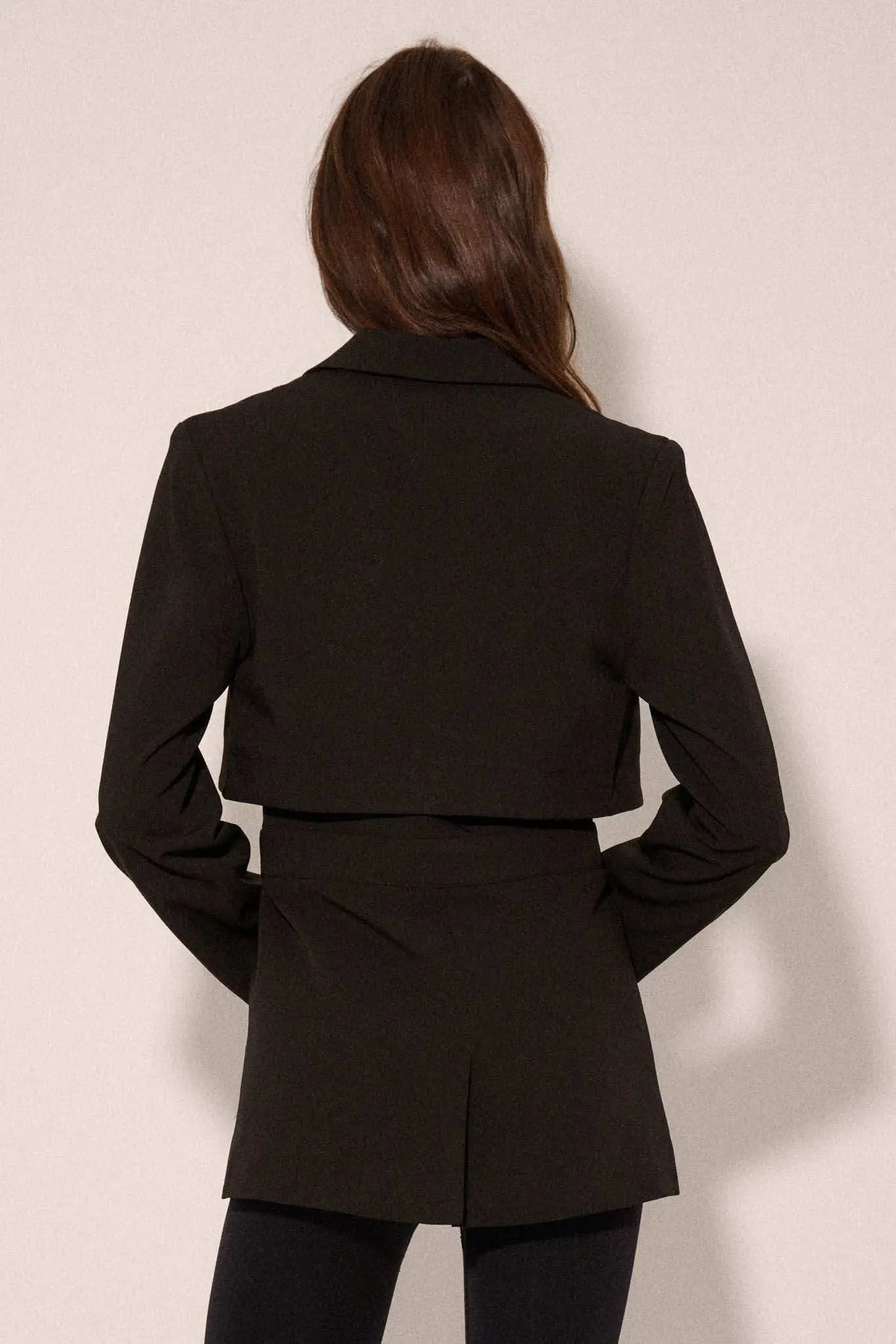 Push the Envelope Layered Belted Blazer