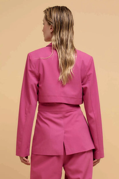 Push the Envelope Layered Belted Blazer