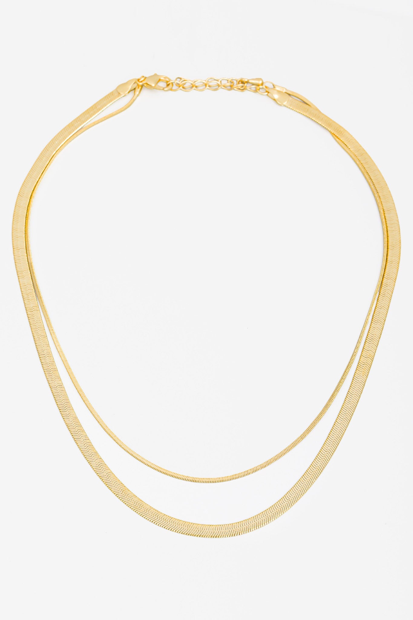Palisades Layered Gold Snake Chain Necklace