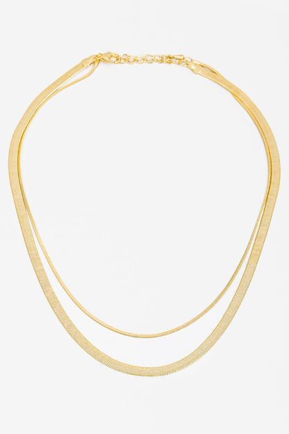 Palisades Layered Gold Snake Chain Necklace