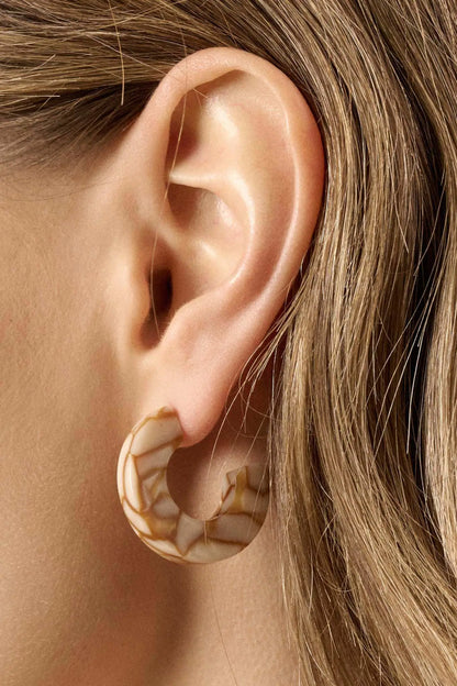 Echo Park Cellulose Acetate Hoop Earrings