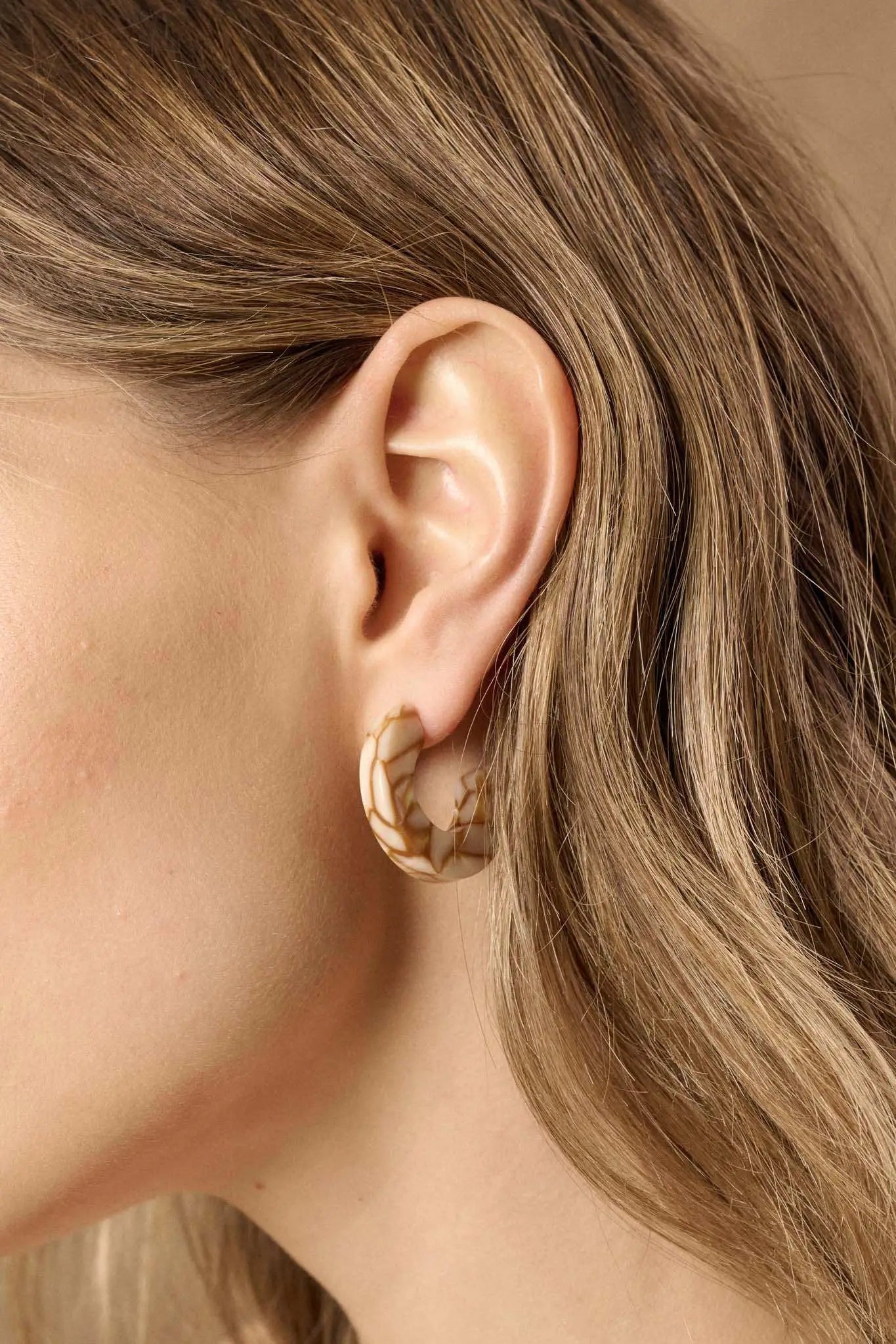 Echo Park Cellulose Acetate Hoop Earrings