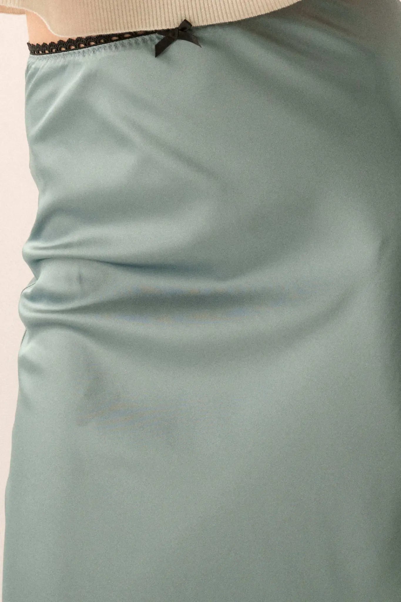 Silken Dreams Bias-Cut Satin Maxi Skirt
