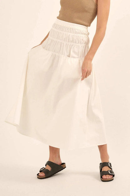 Honest to Goodness Gathered Pocket Maxi Skirt