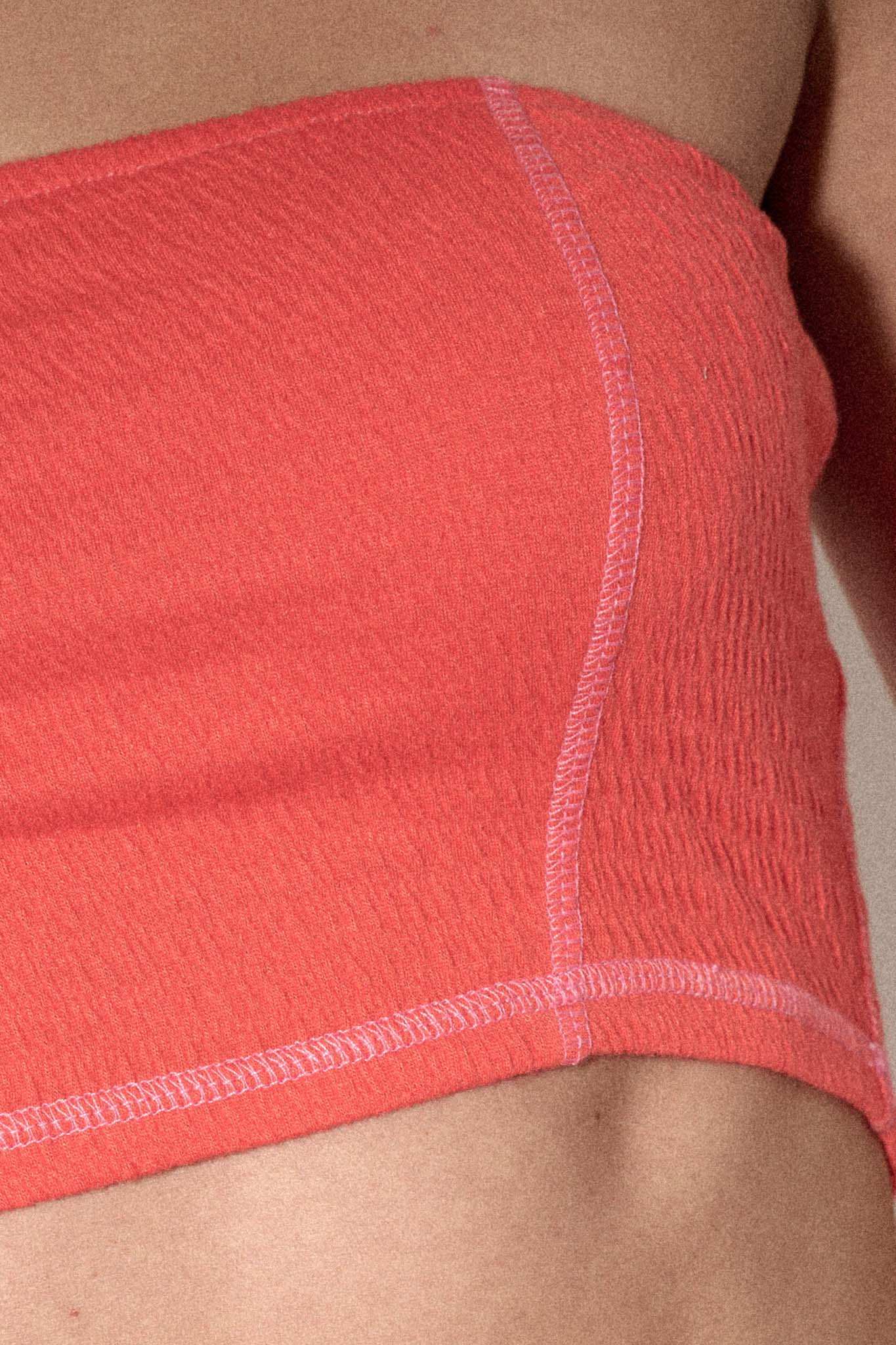 Promise the Label Smocked Jersey Bandeau Tube Top