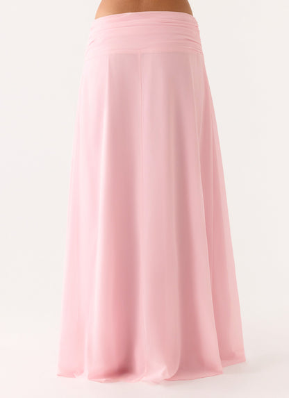Natalya Maxi Skirt - Pink