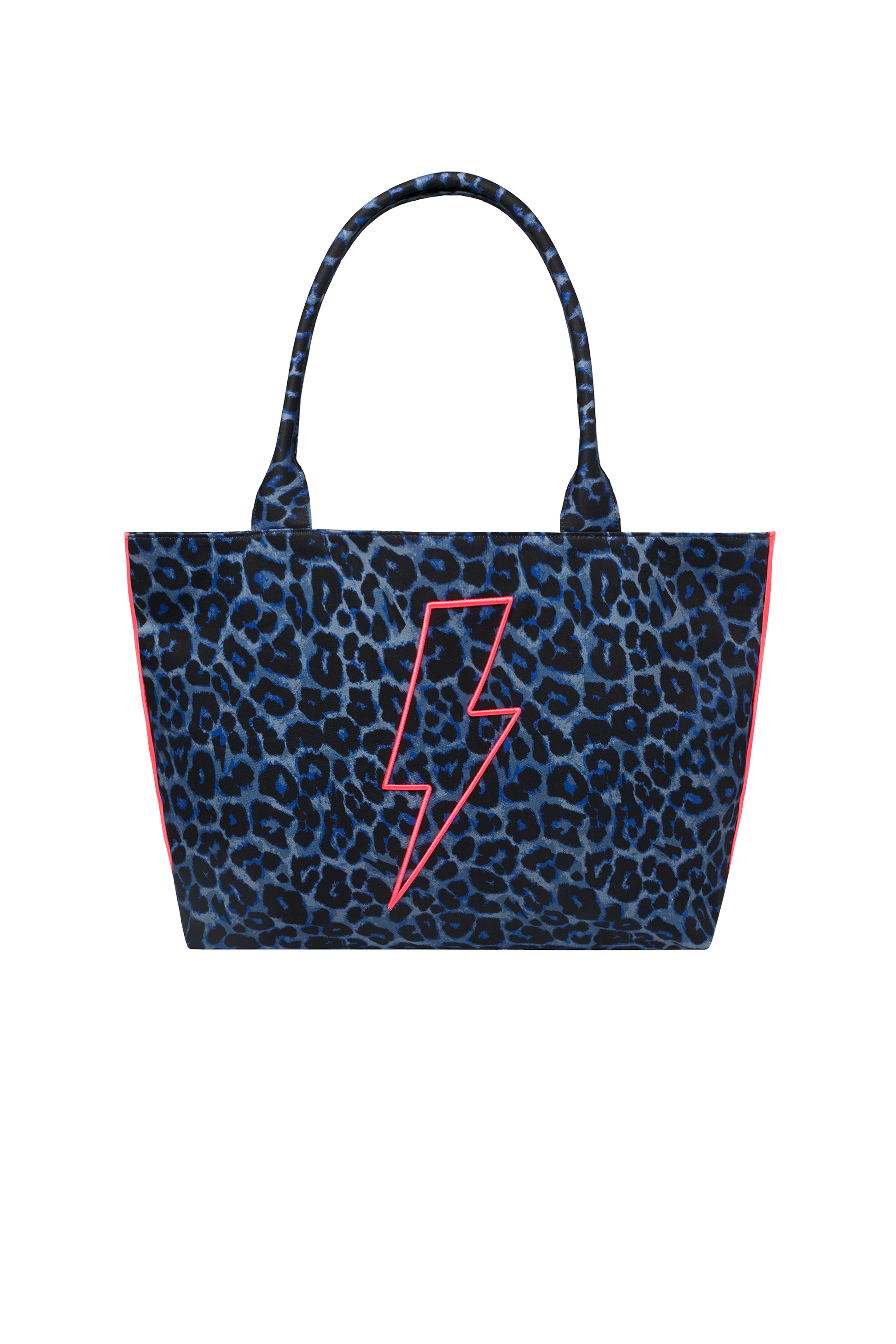 Navy Jaguar Canvas Shopper Bag