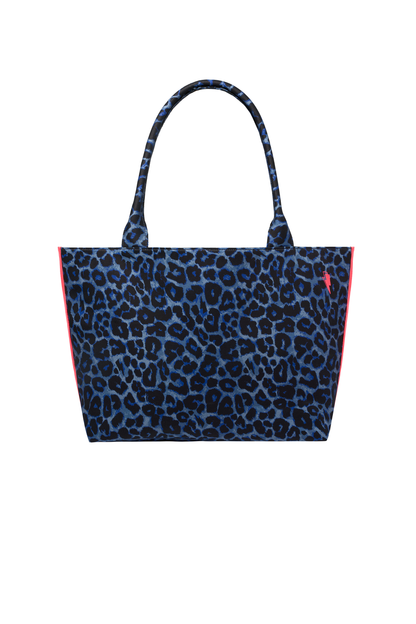 Navy Jaguar Canvas Shopper Bag