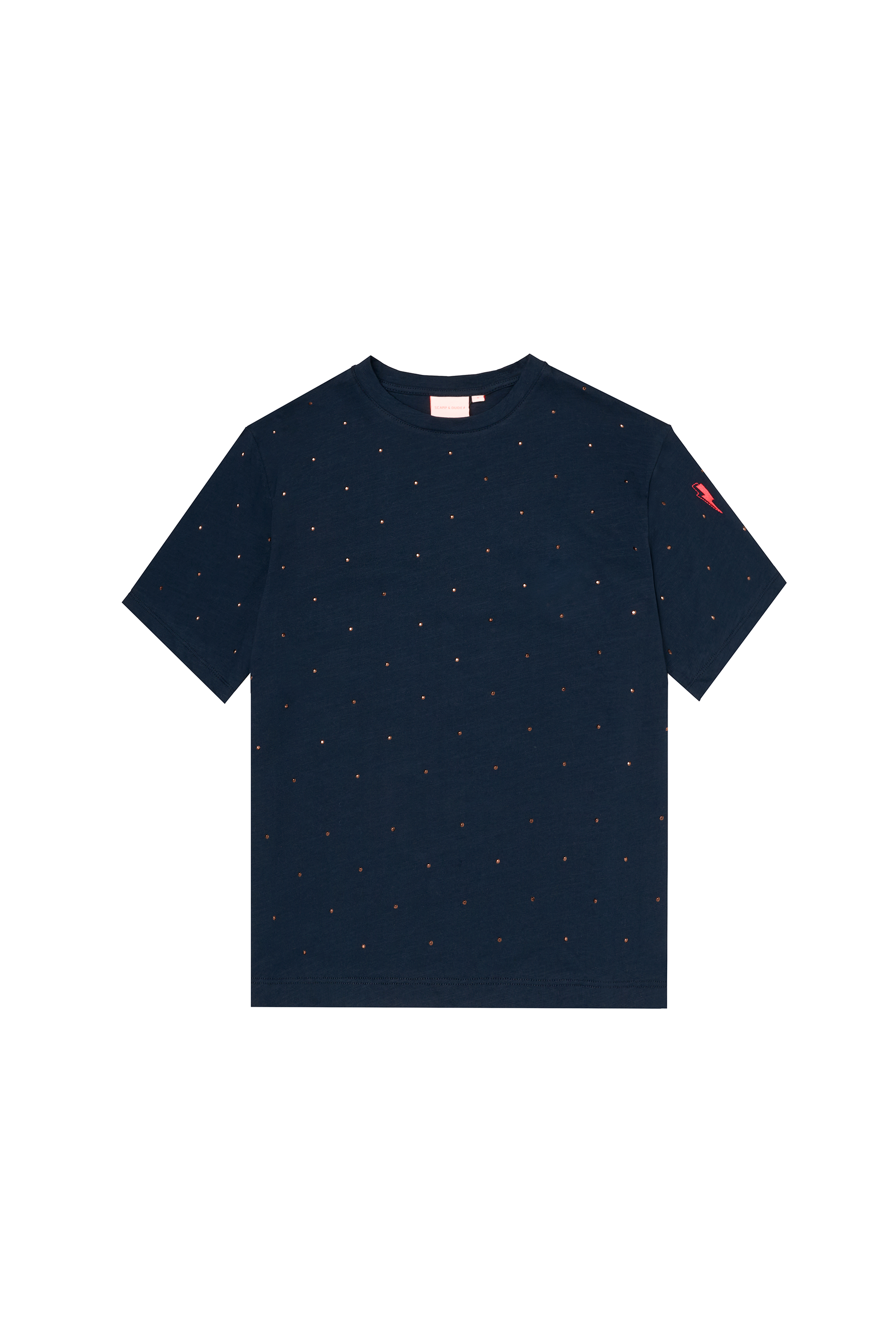 Navy Studded T-Shirt