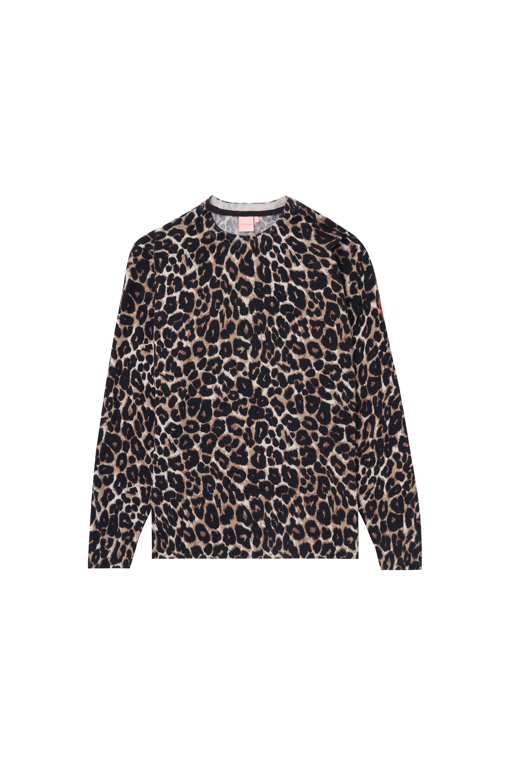 Neutral Jaguar Printed Knit Jumper