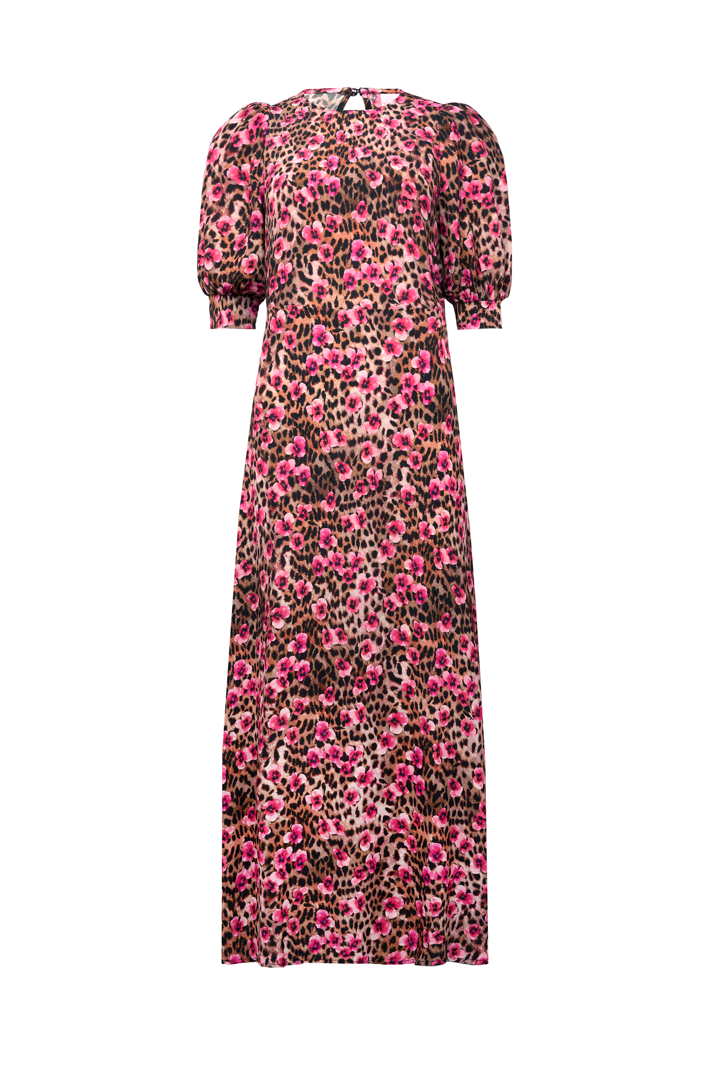 Neutral Paradise Cheetah Midi Dress