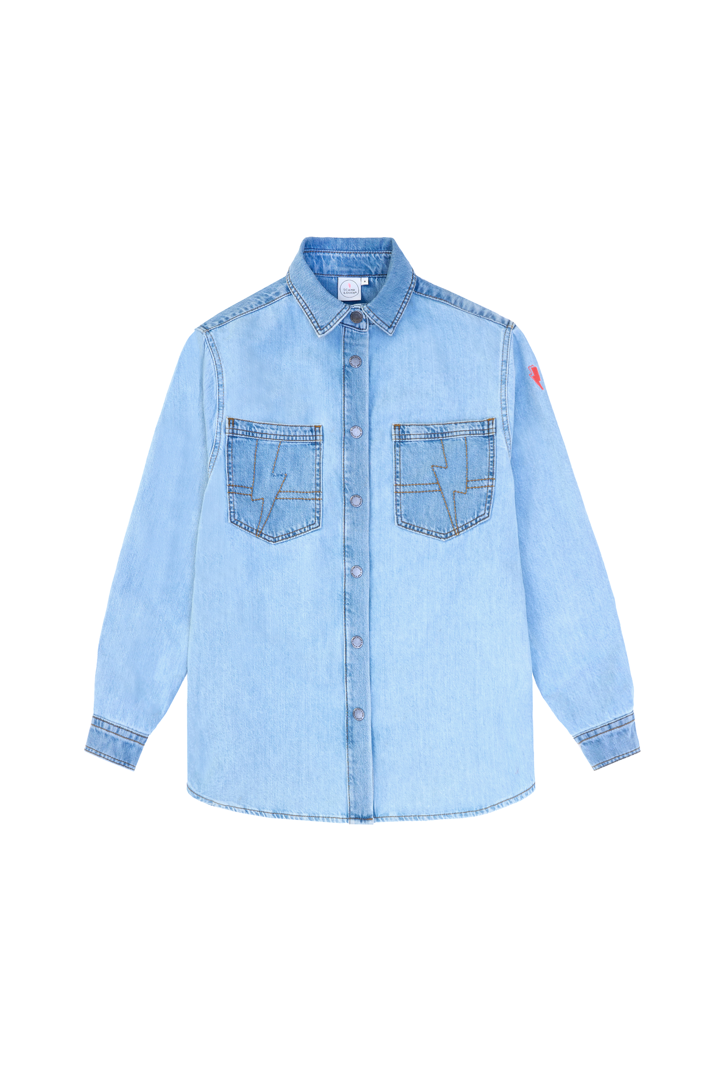 Pale Indigo Relaxed Denim Shirt