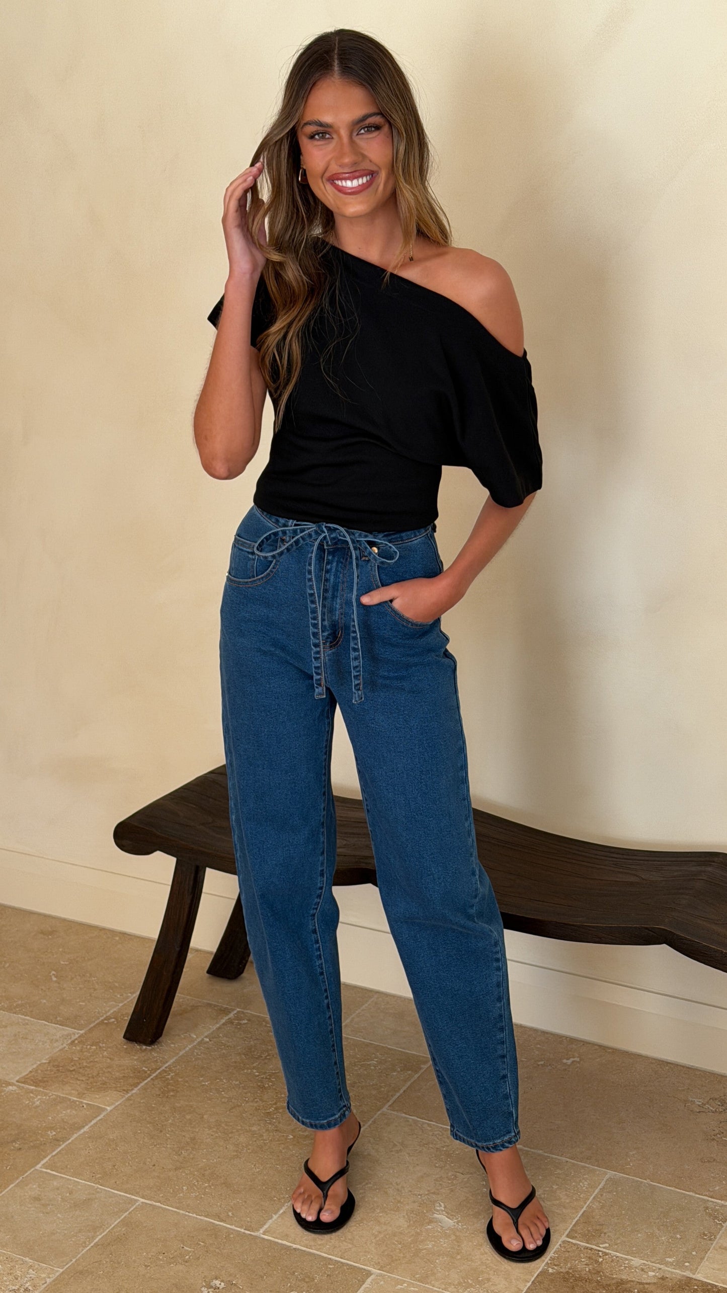 Clove Barrel Jeans - Dark Denim