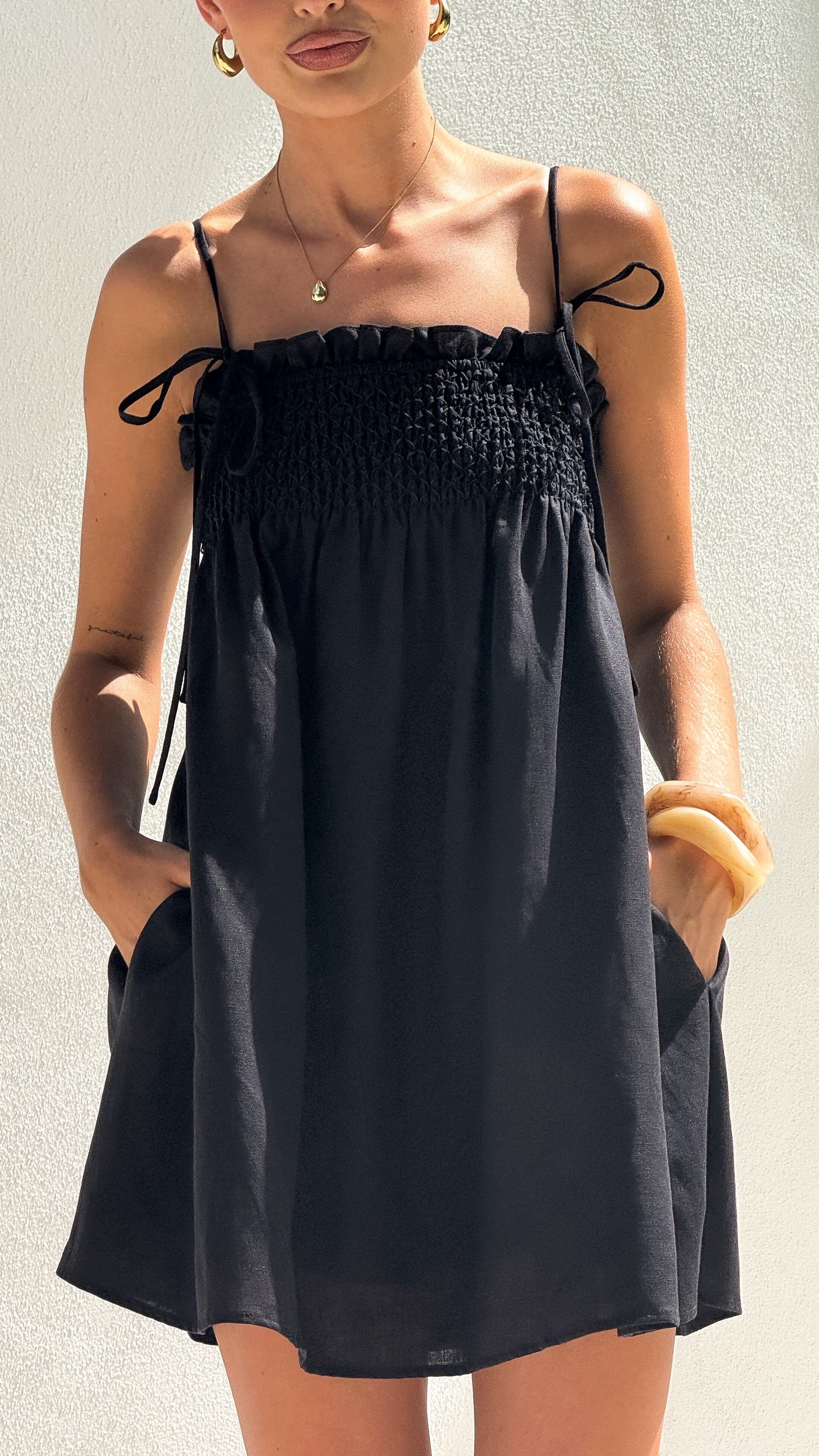 Wyomie Mini Dress - Black