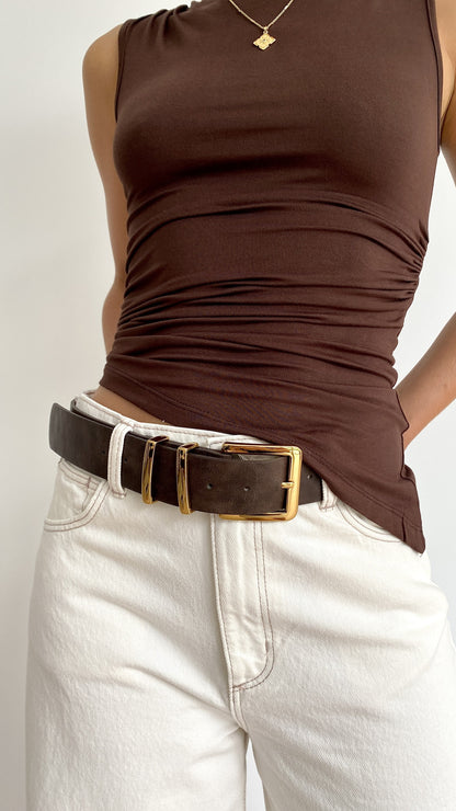 Jabilo Belt - Brown / Gold