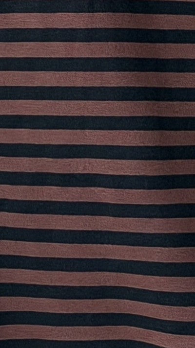 Flossie Long Sleeve Top and Shorts Set - Choc/Black Stripe