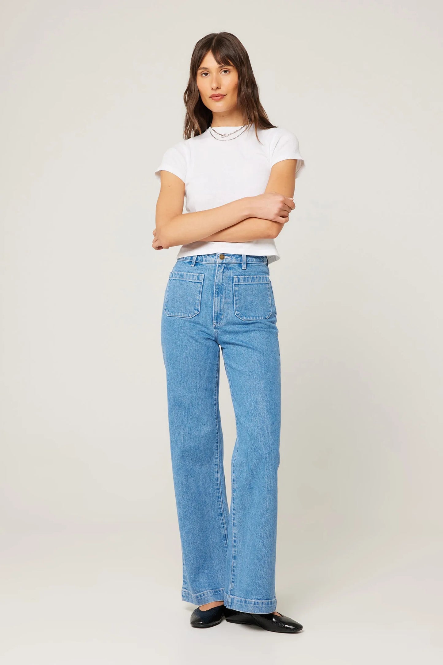 Rollas Sailor Jean Long - Lily Blue