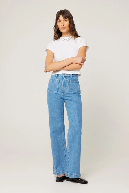 Rollas Sailor Jean Long - Lily Blue