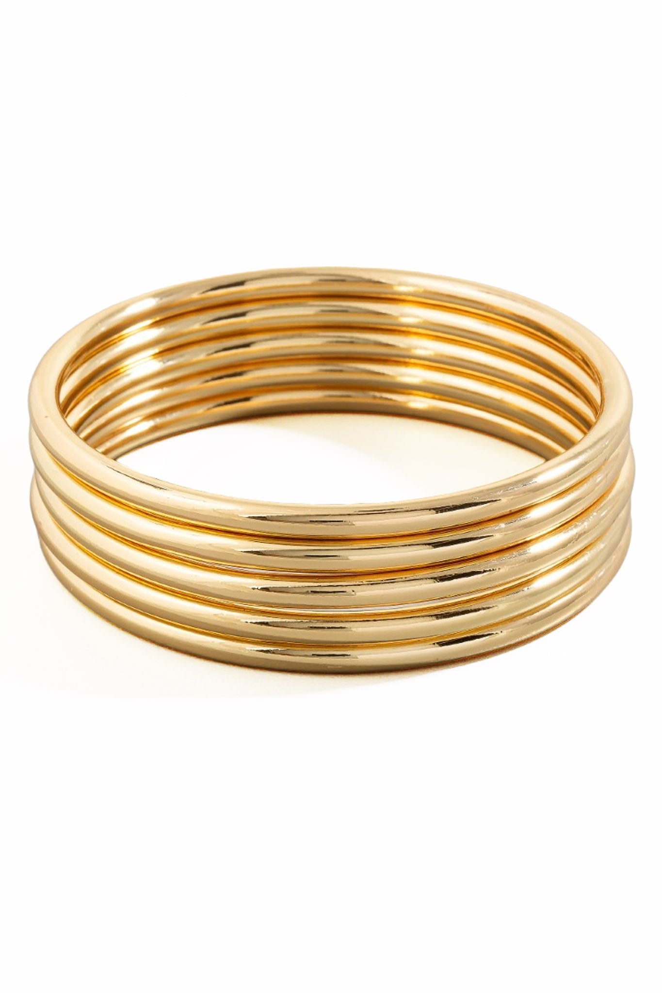 Miramonte Five-Piece Gold Bangle Set