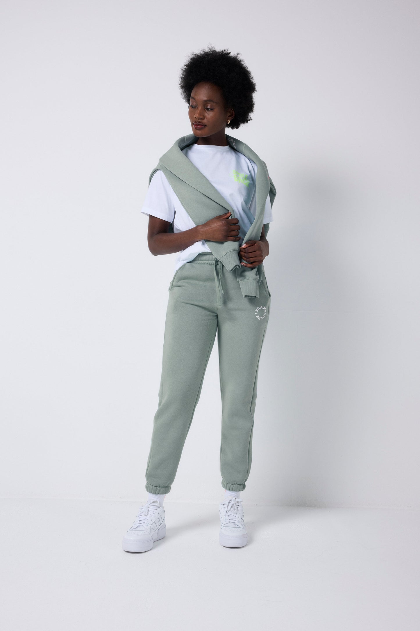 Khaki Scamp & Dude Logo Joggers