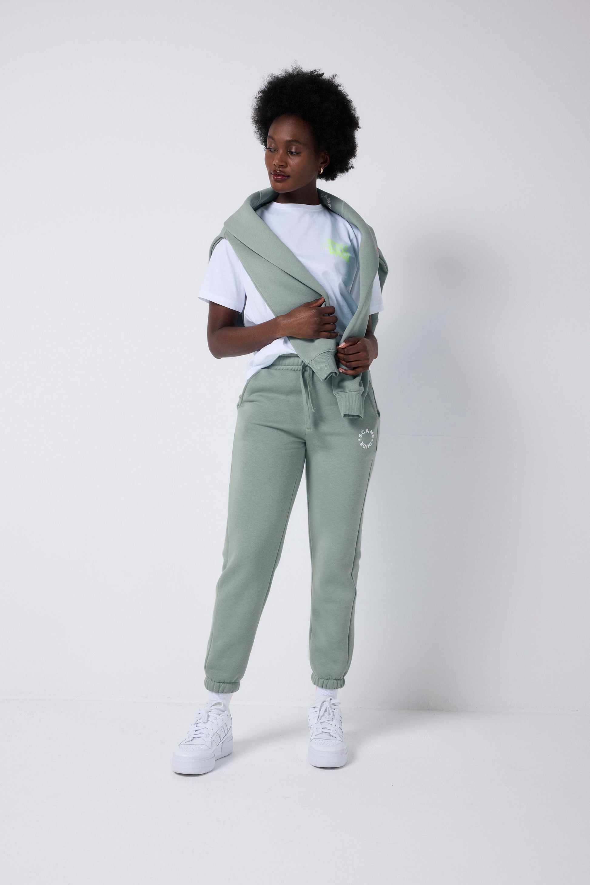 Khaki Scamp & Dude Logo Joggers