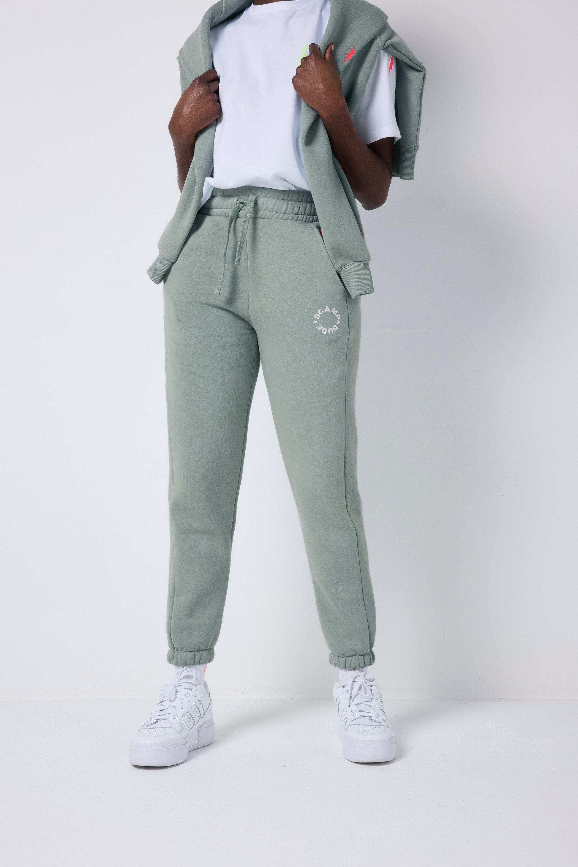 Khaki Scamp & Dude Logo Joggers